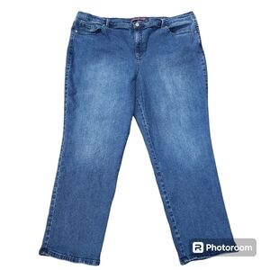 Gloria Vanderbilt Amanda Slimming Tapered Leg Women Jeans Size 24W